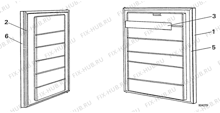 Взрыв-схема холодильника Arthurmartinelux AR4671W - Схема узла Freezer door